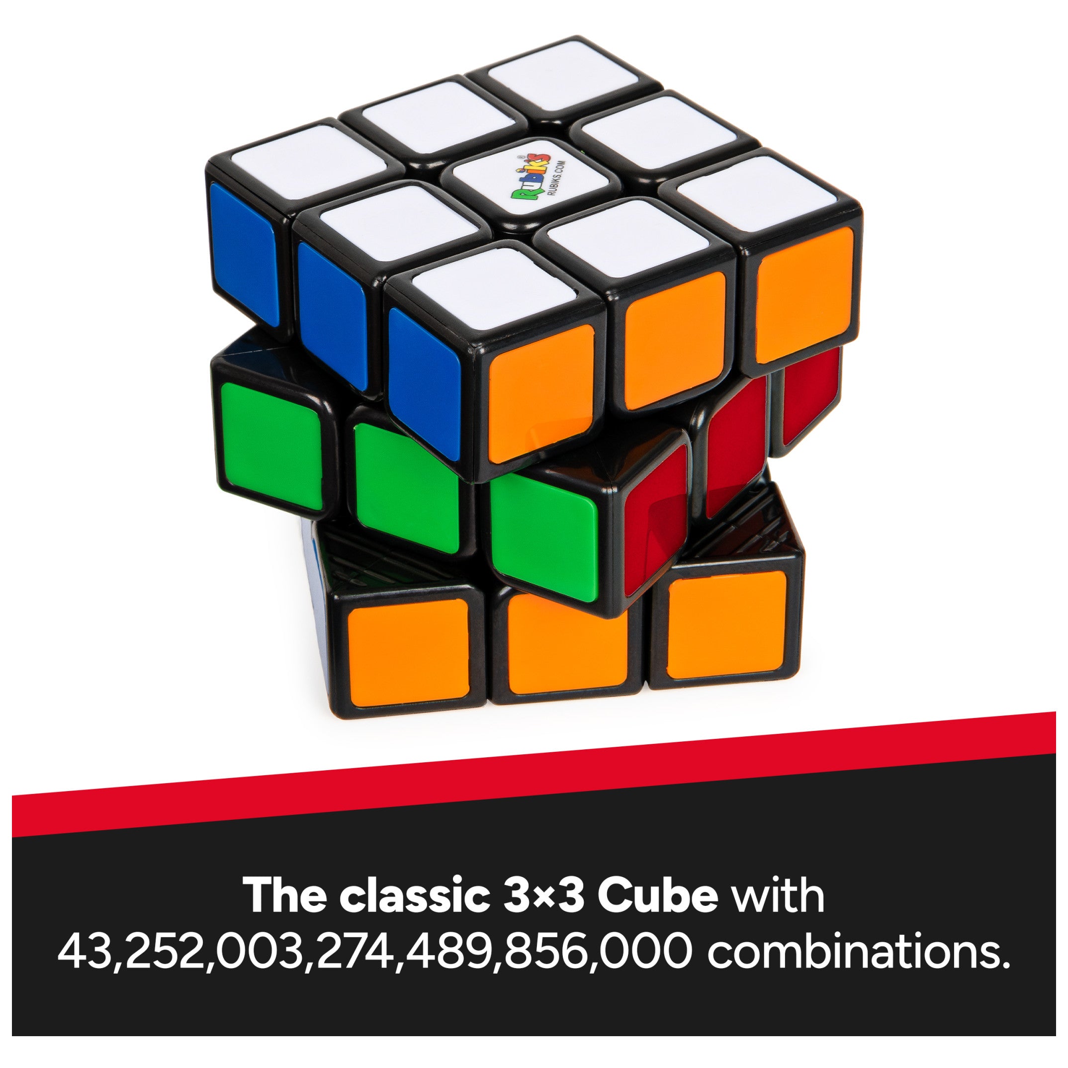 Rubik’s Cube with six vibrant colored faces in solved state
