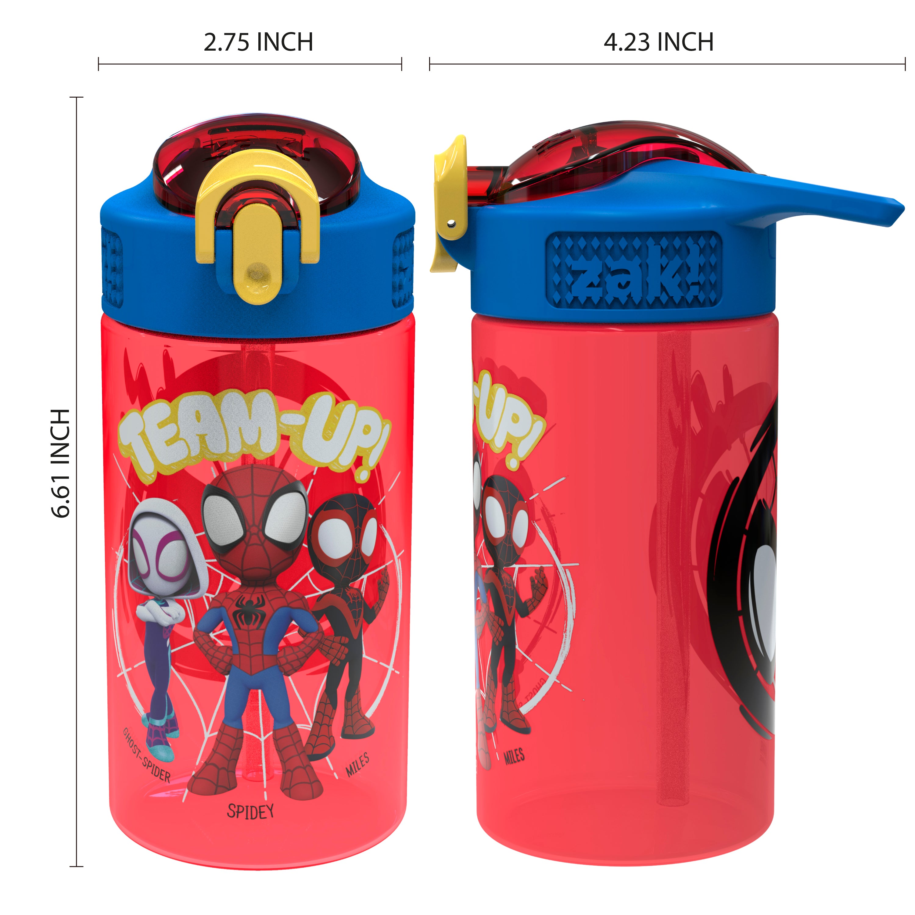 BPA-free reusable Spider-Man water bottles for kids
