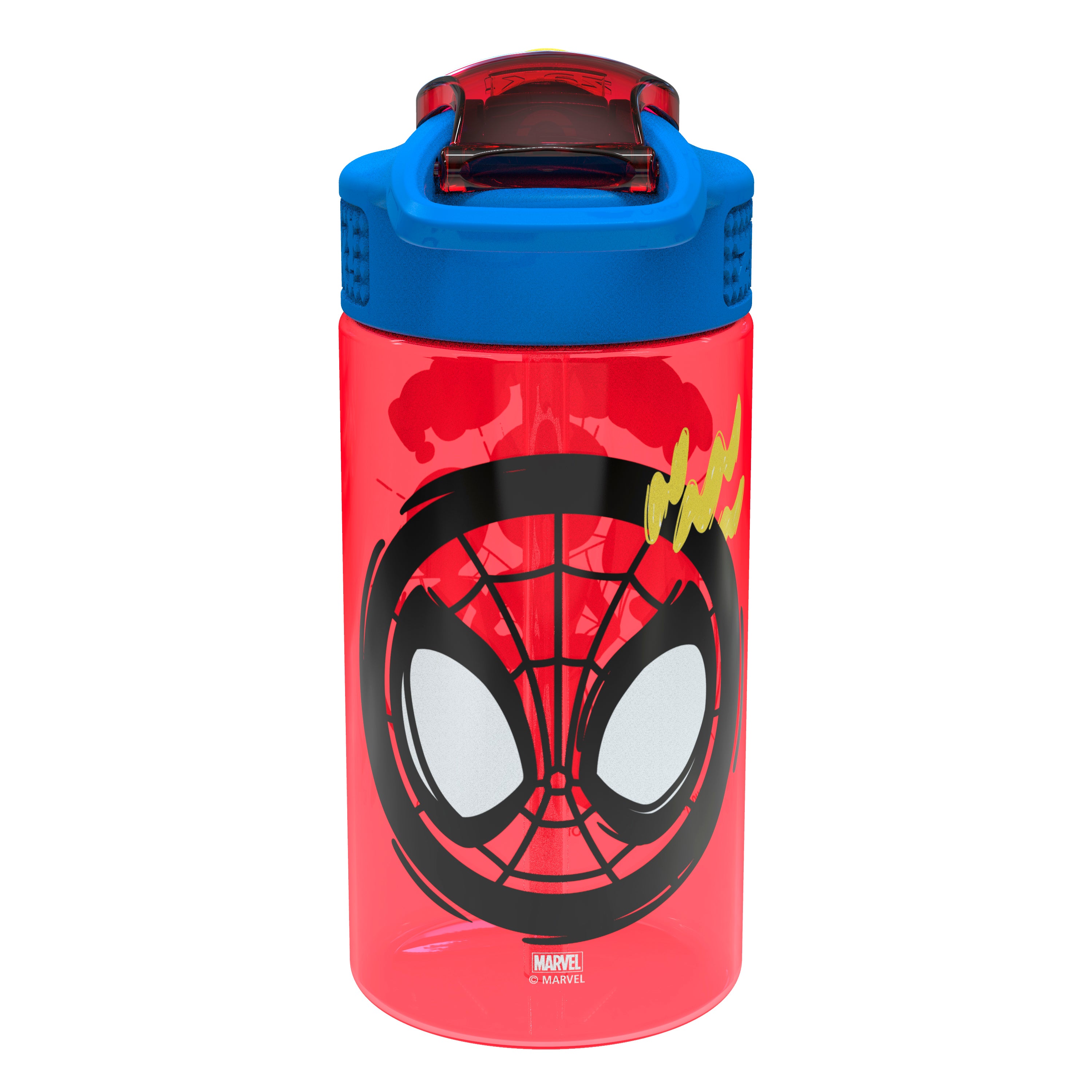 Lightweight and portable Spider-Man water bottles for kids
