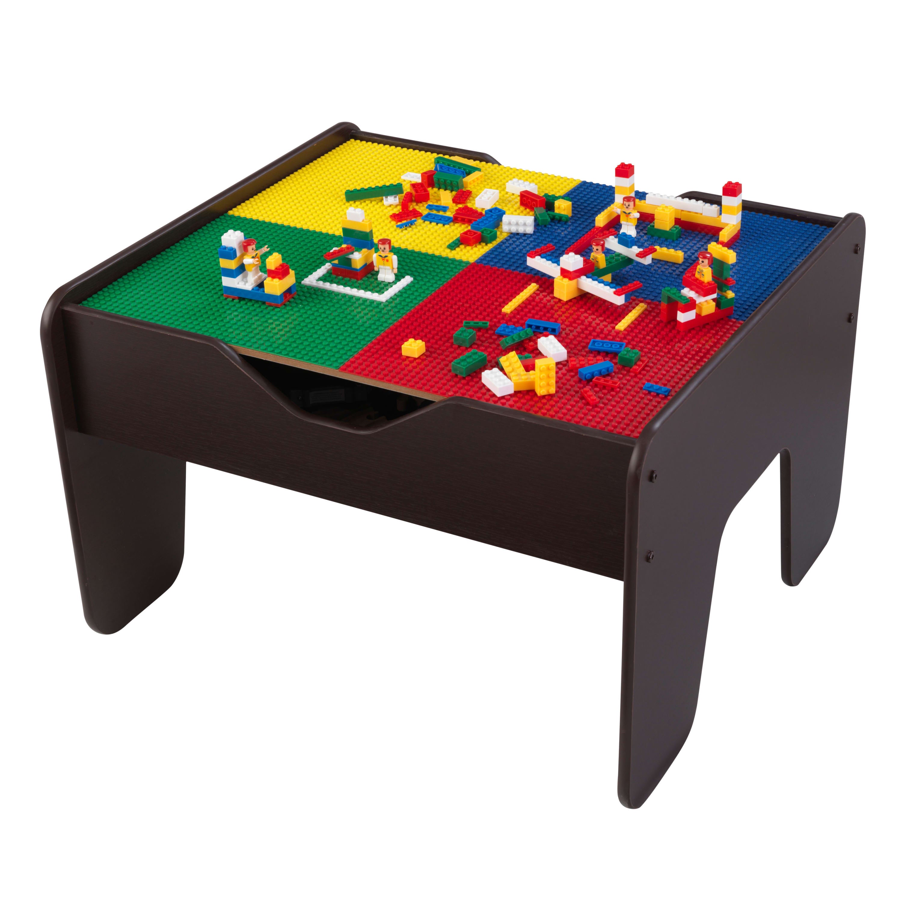 KidKraft Activity Table with Board featuring reversible tabletop and hidden storage
