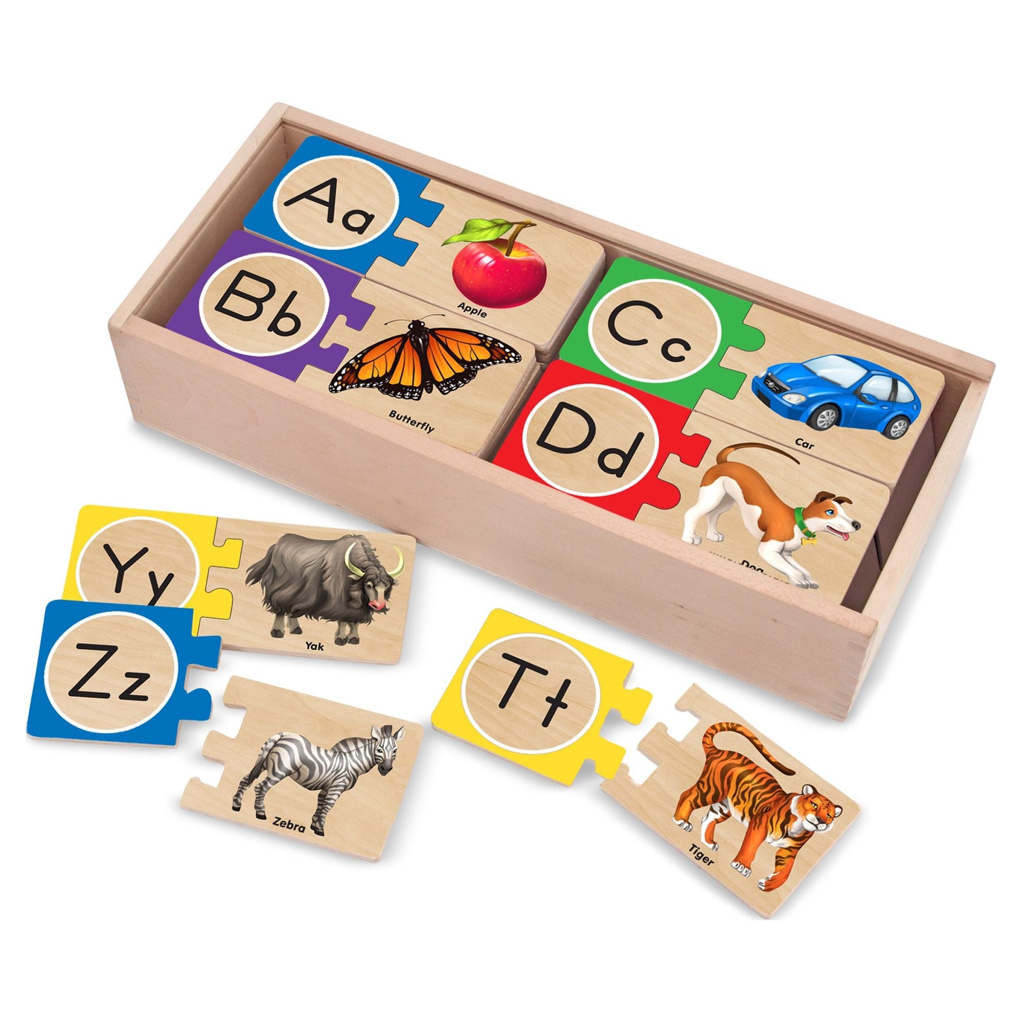 Melissa and Doug self-correcting alphabet wooden puzzle
