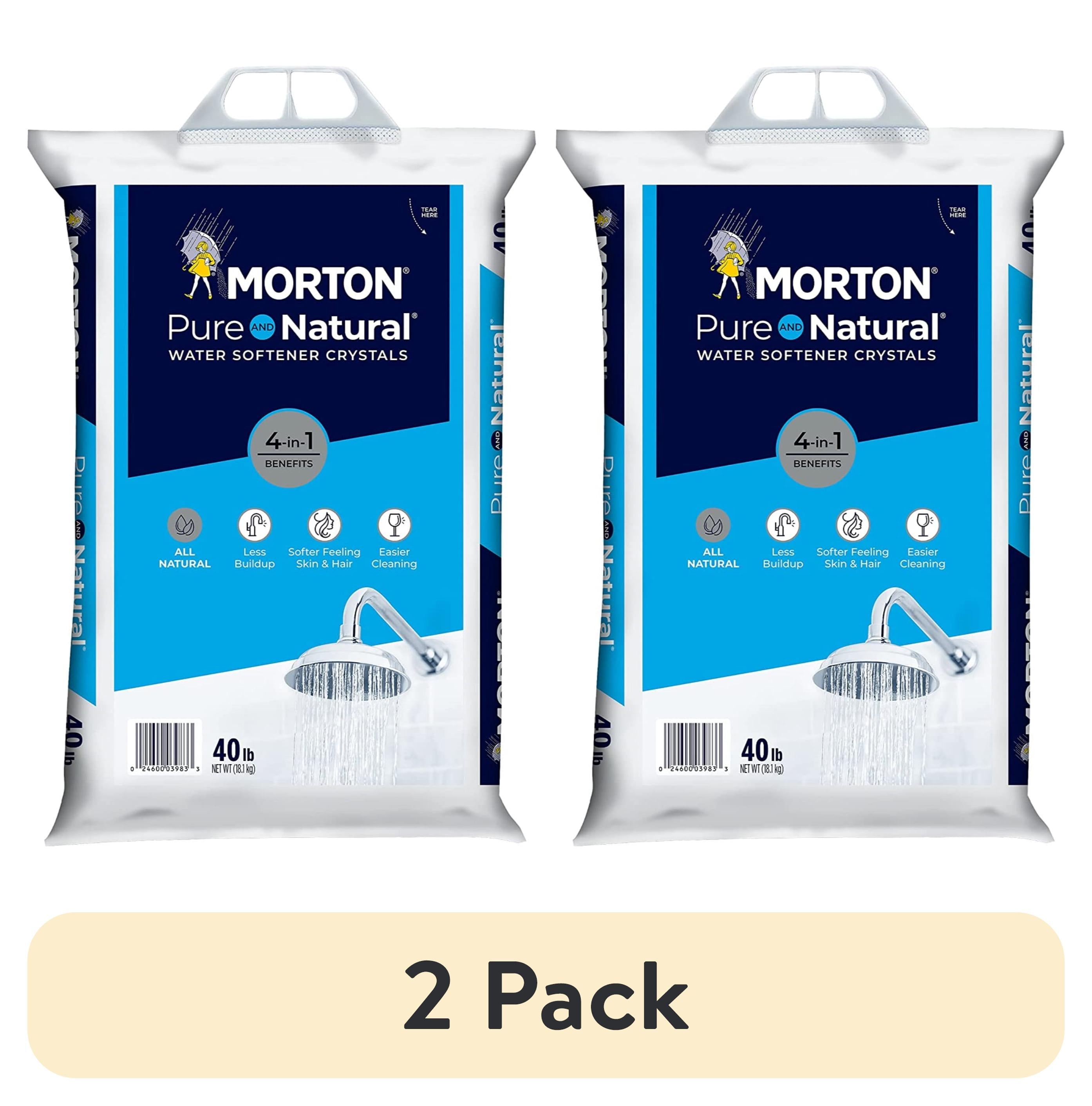 Morton Pure and Natural Water Softening Crystals 40 lb bag
