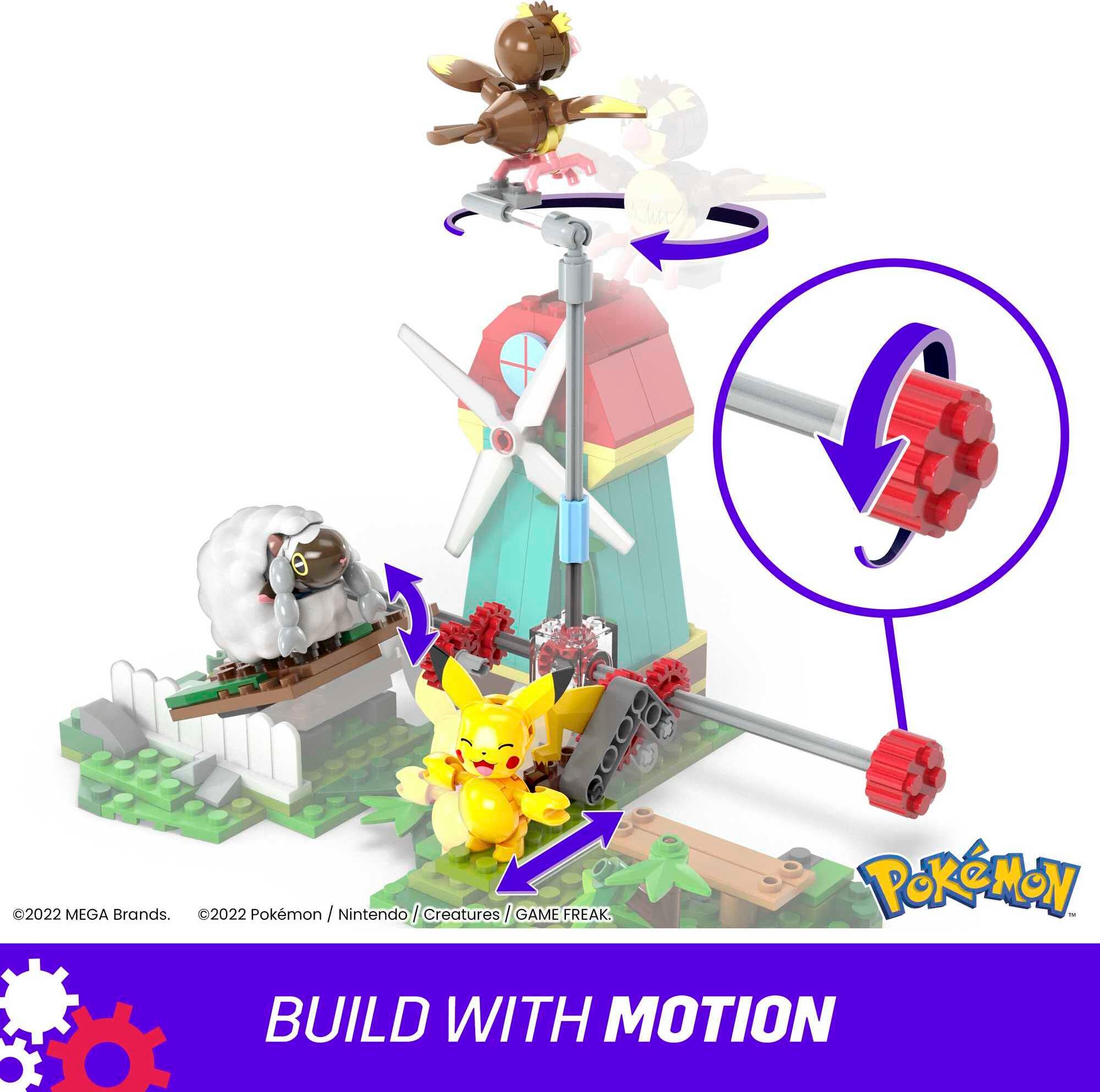 Motion Brick in action within the Pokémon countryside set
