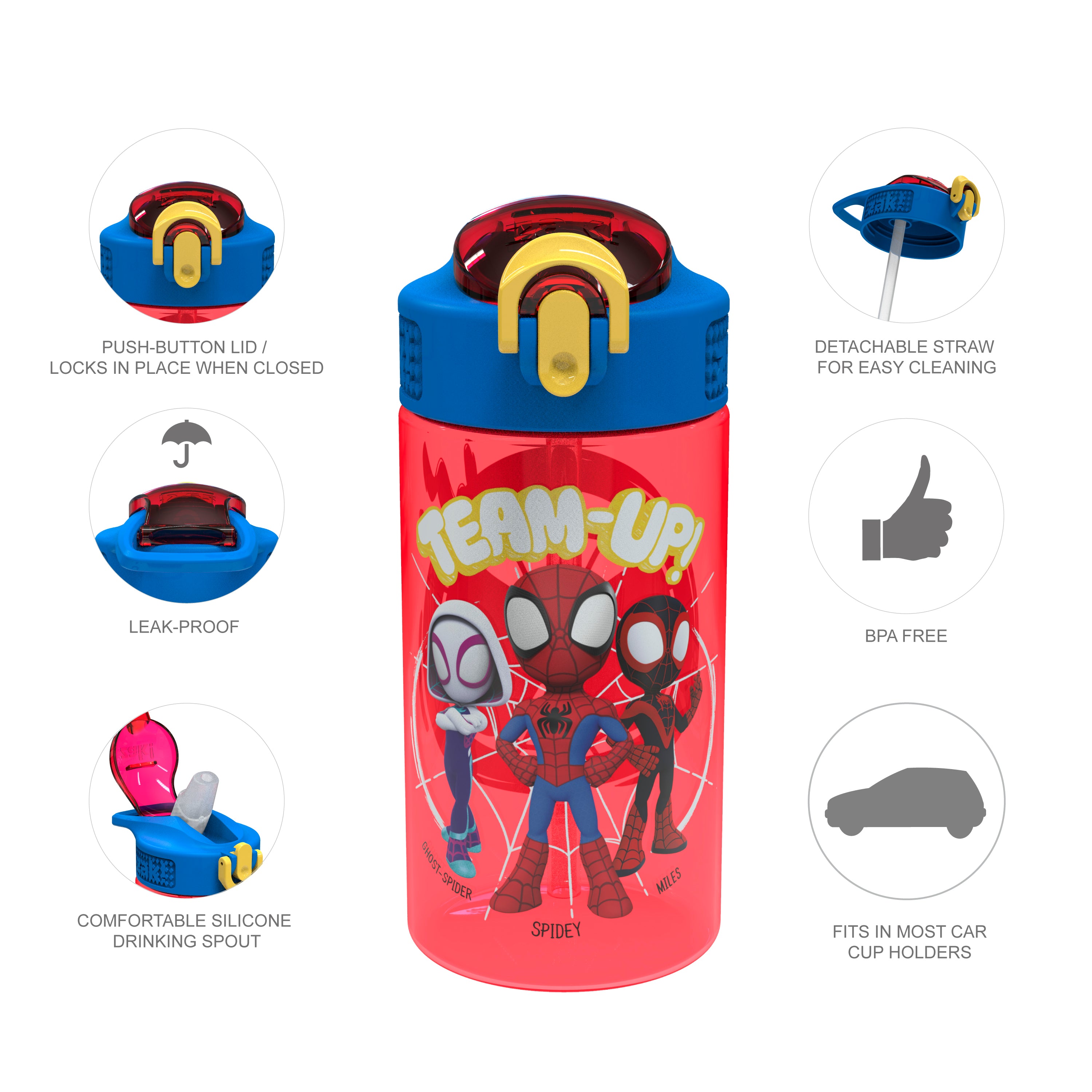 Marvel Spidey and His Amazing Friends water bottle set
